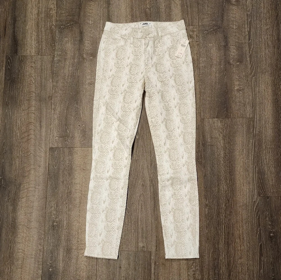 *NWT* Anthropologie Paige Hoxton Ankle Snakeskin Print Skinny Jean - Picture 3 of 6